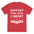 Support Your Local Library Unisex Triblend Tee