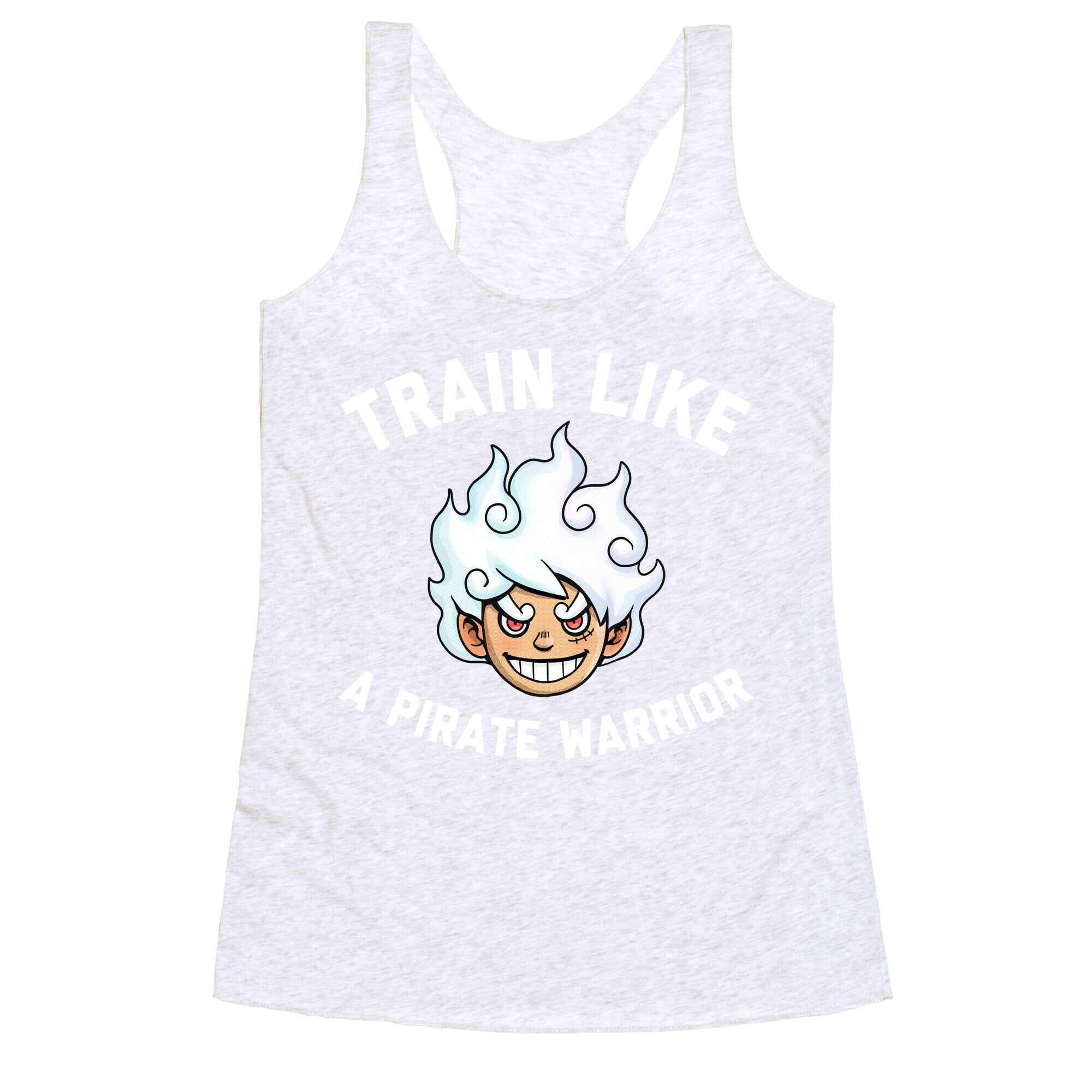 Train Like A Pirate Warrior  Racerback Tank
