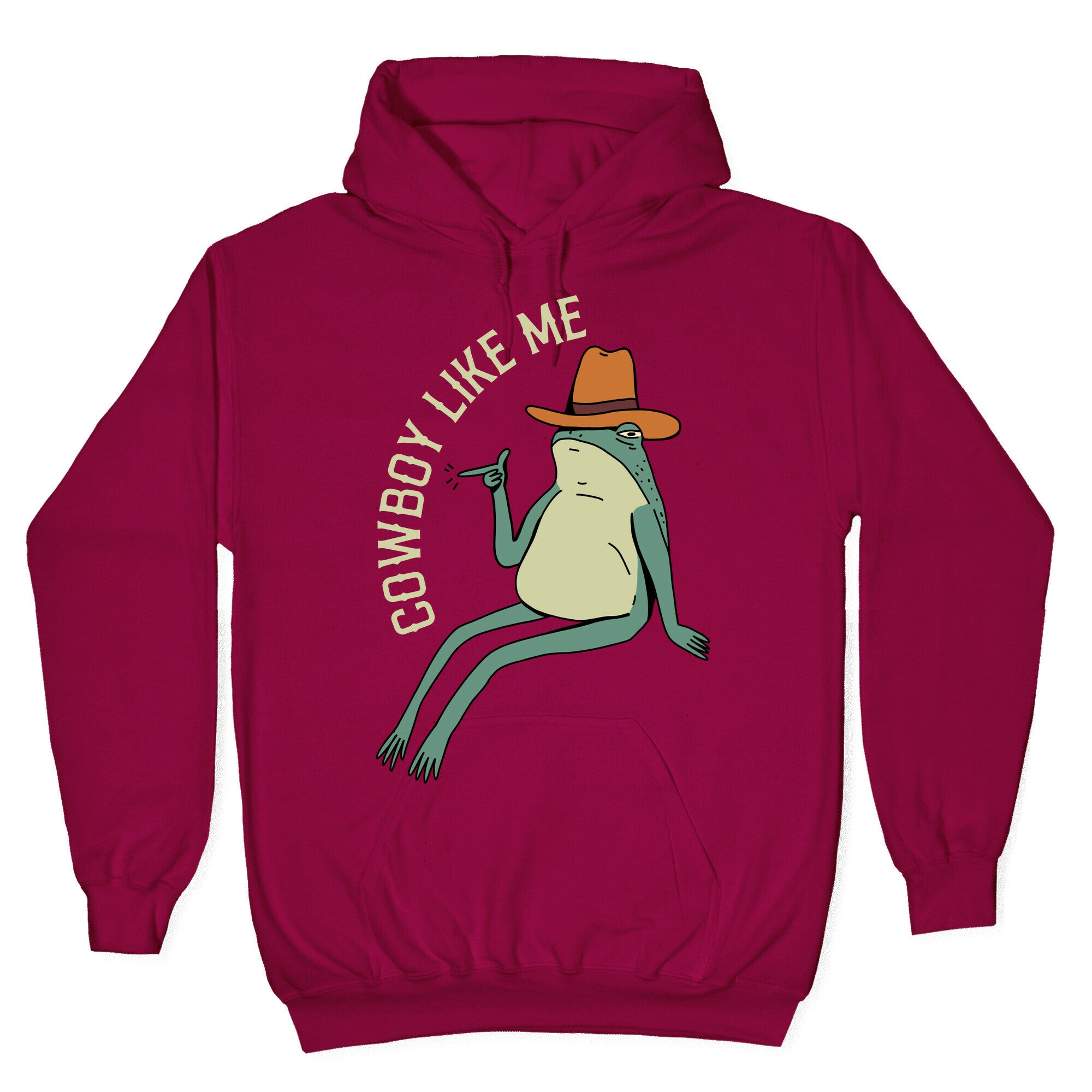Cowboy Like Me Frog Hoodie