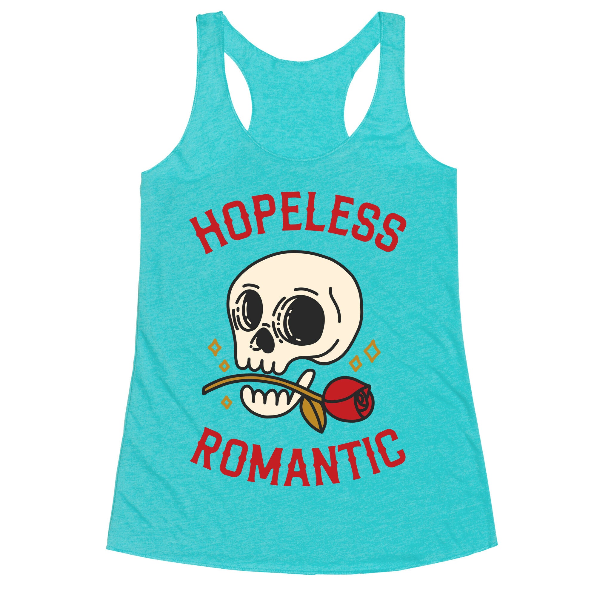 Hopeless Romantic (Skull) Racerback Tank