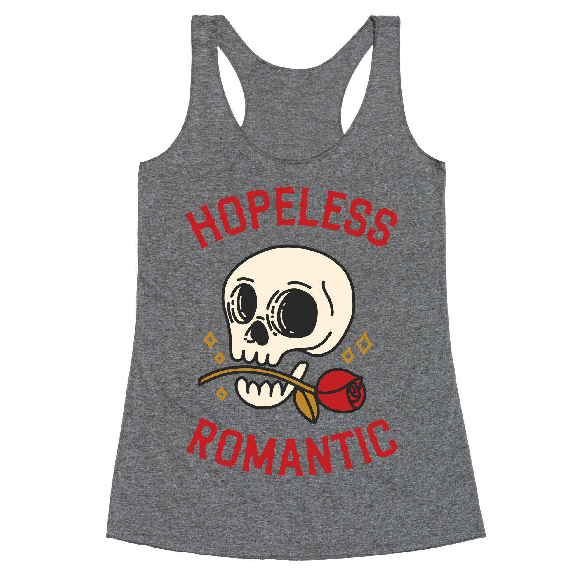 Hopeless Romantic (Skull) Racerback Tank