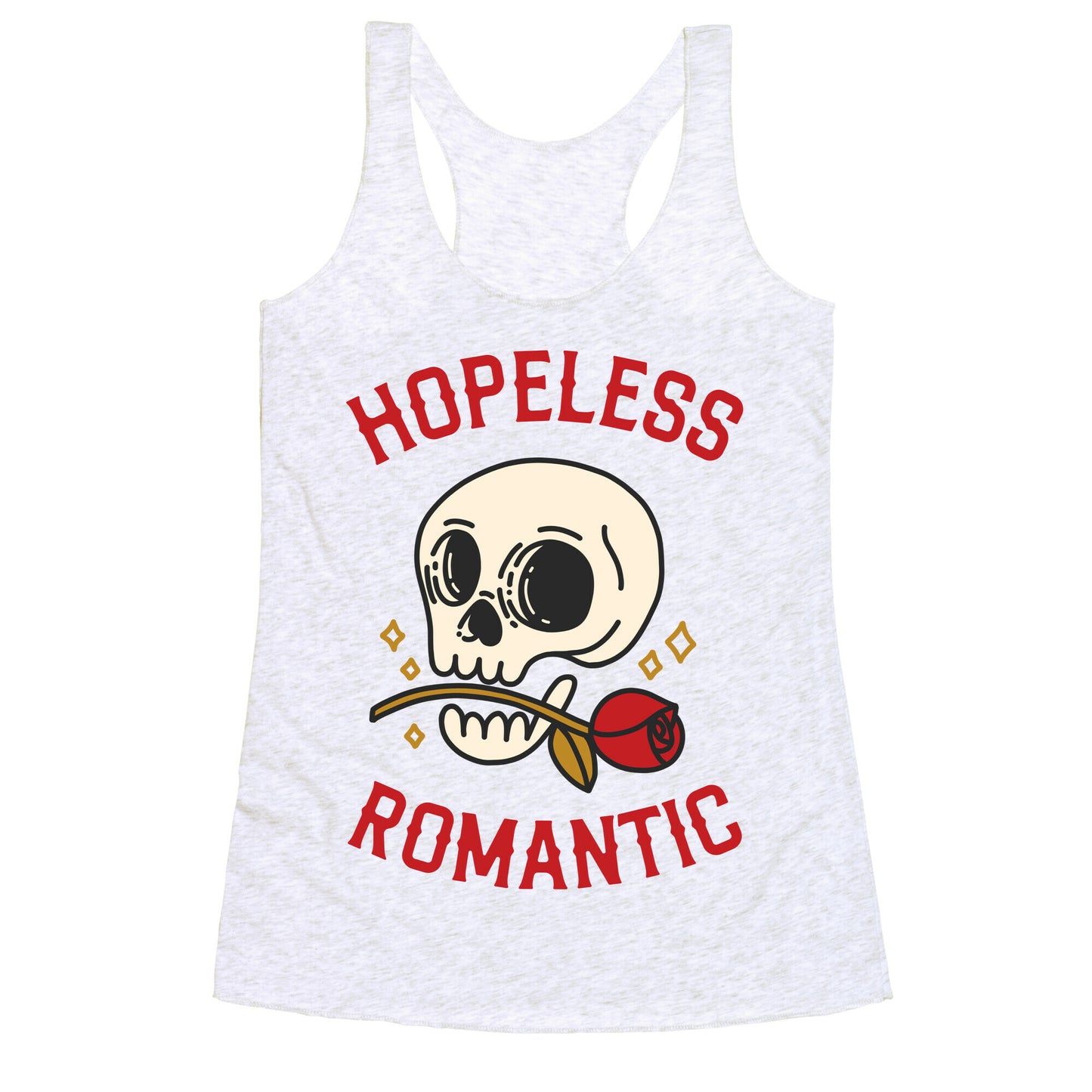 Hopeless Romantic (Skull) Racerback Tank