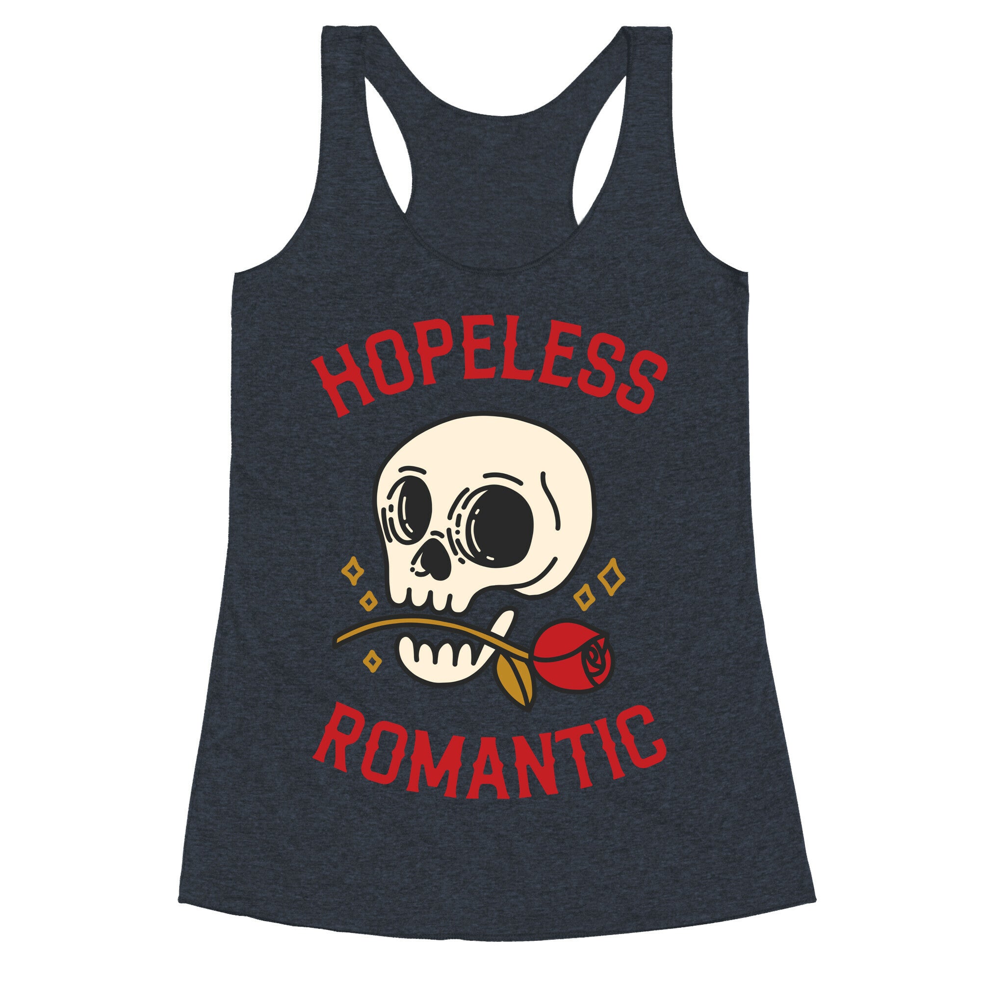Hopeless Romantic (Skull) Racerback Tank