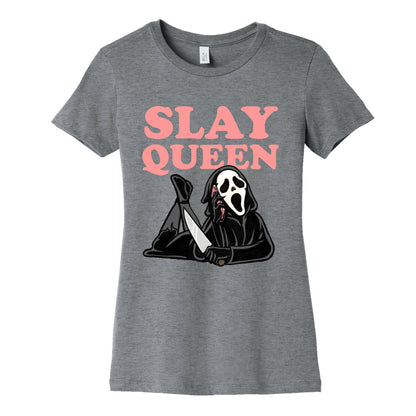Slay Queen (Ghostface)  Women's Cotton Tee