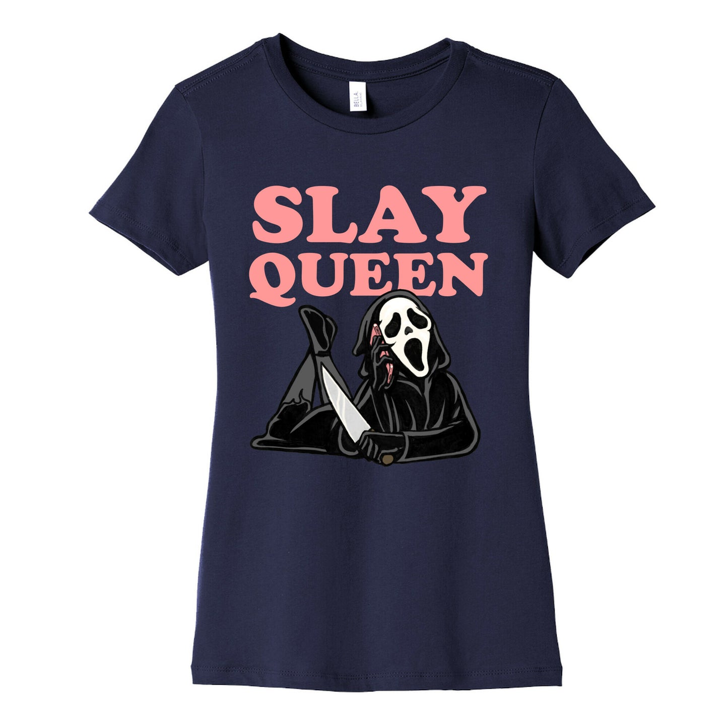 Slay Queen (Ghostface)  Women's Cotton Tee