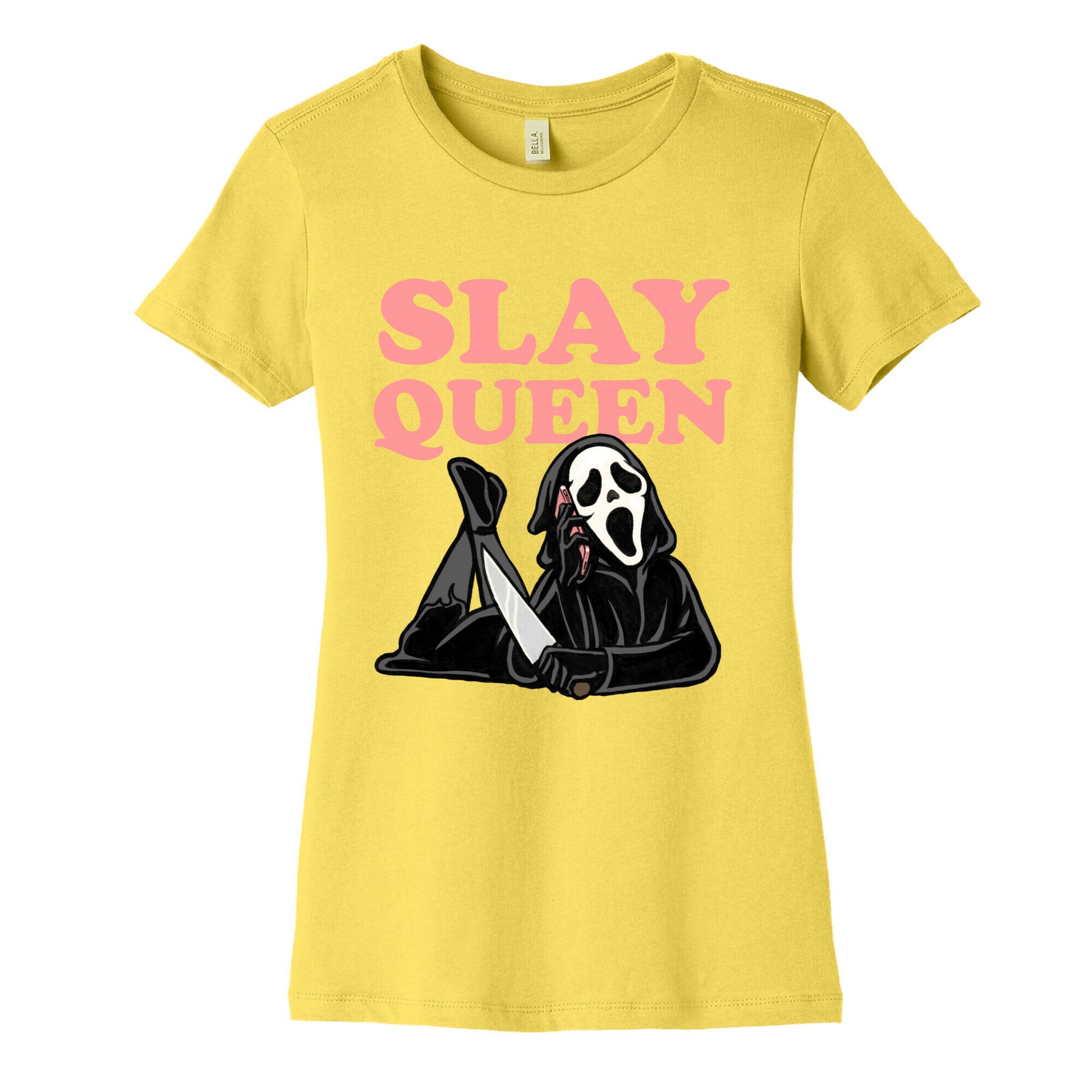 Slay Queen (Ghostface)  Women's Cotton Tee