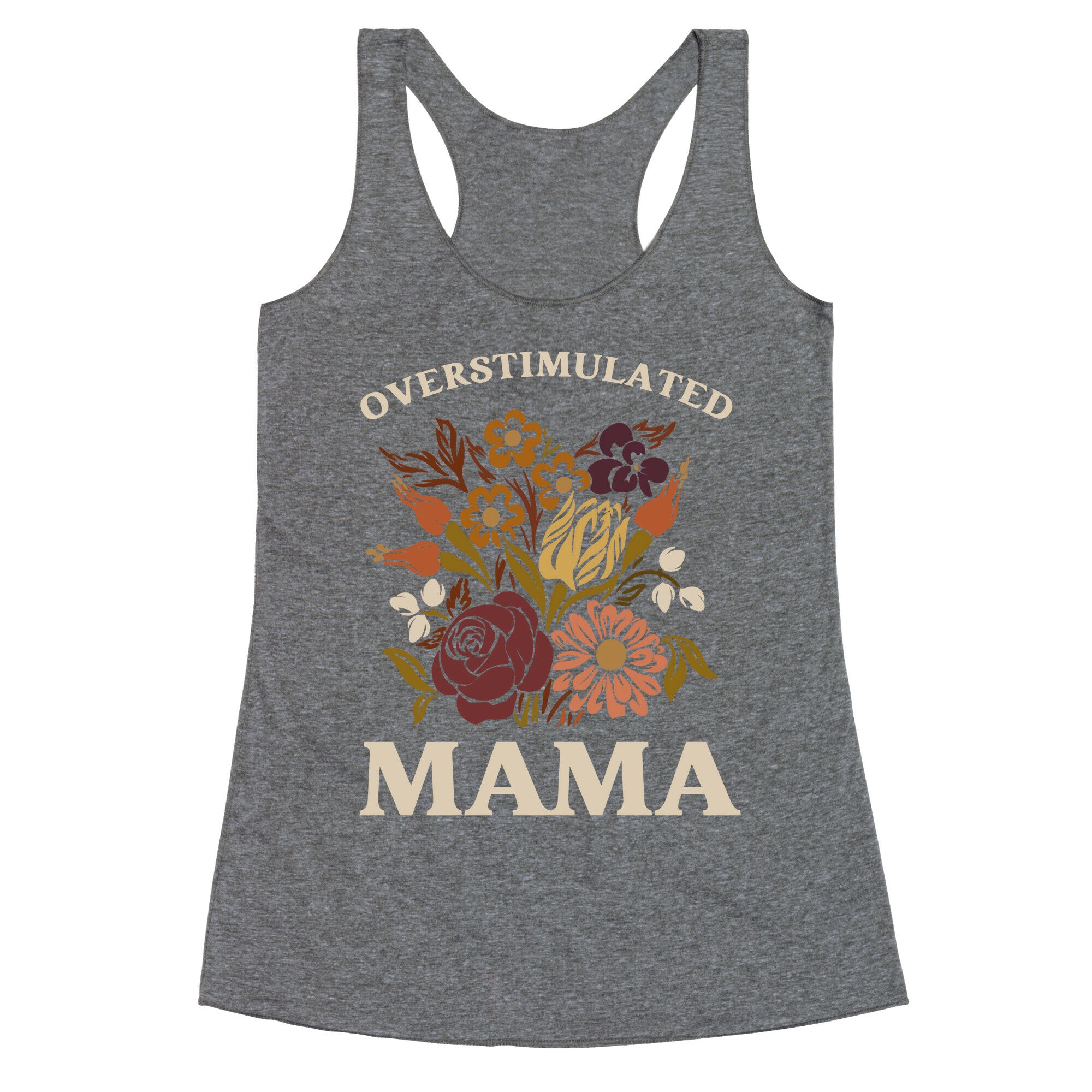 Overstimulated Mama Racerback Tank