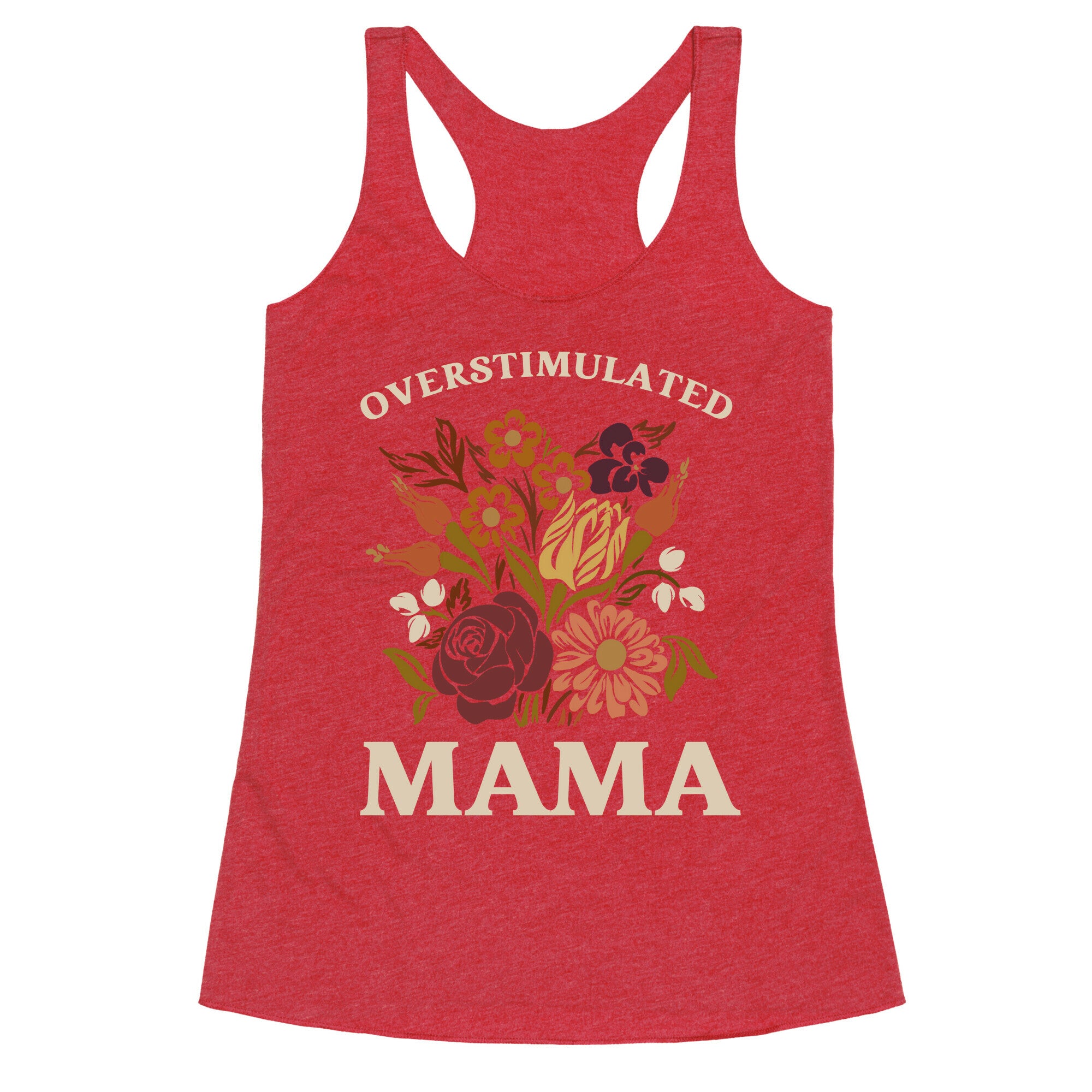 Overstimulated Mama Racerback Tank