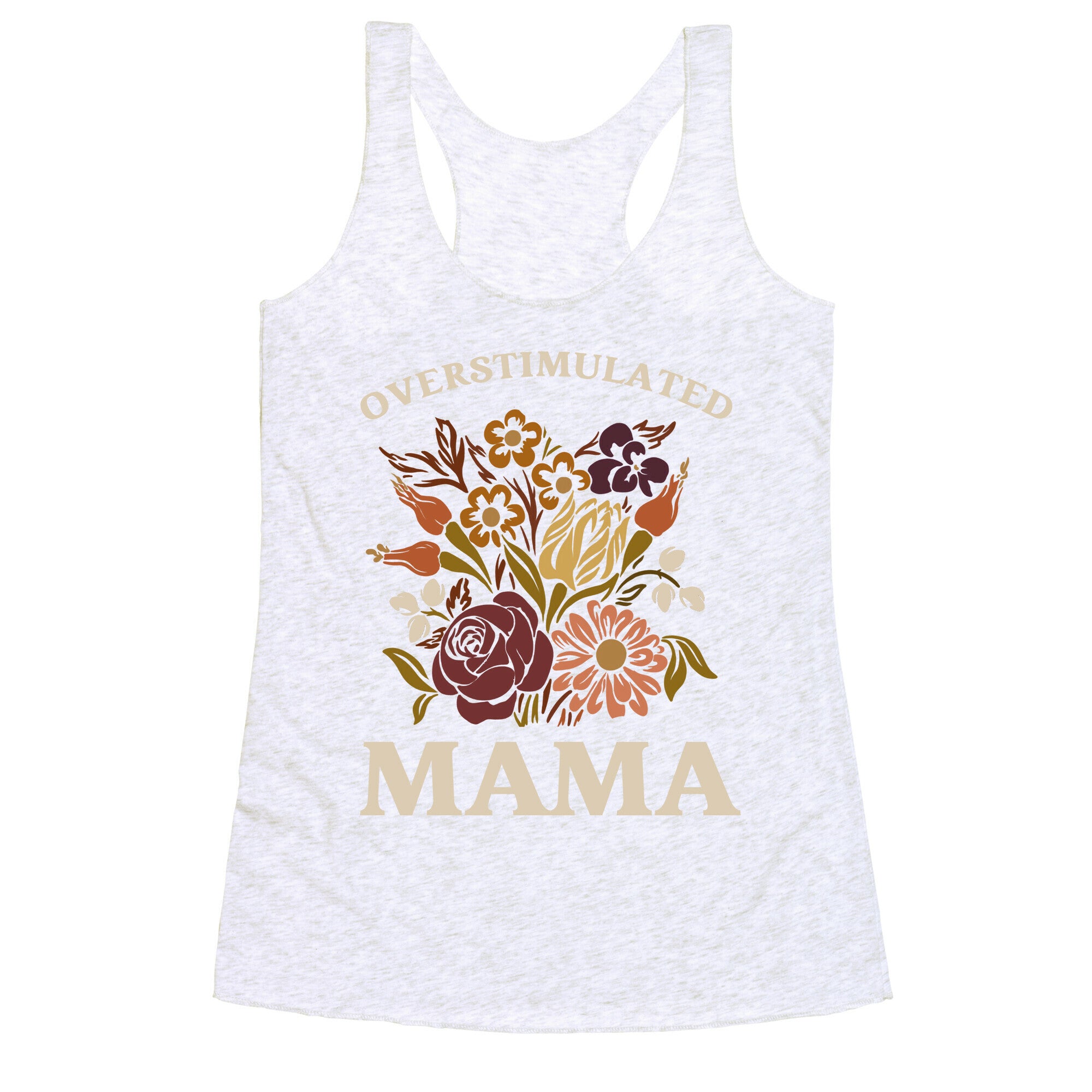 Overstimulated Mama Racerback Tank