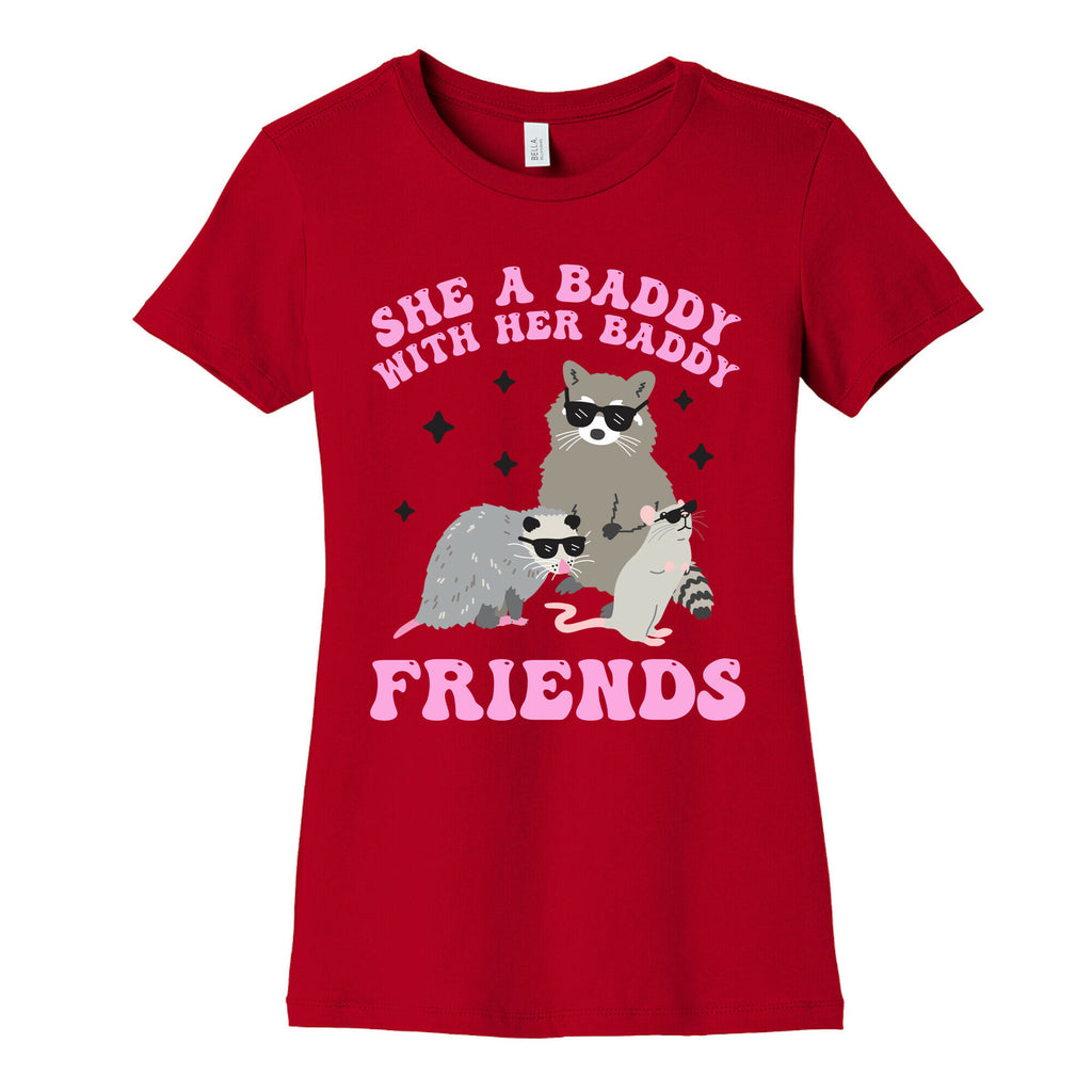 She A Baddy With Her Baddy Friends Friends Women's Cotton Tee