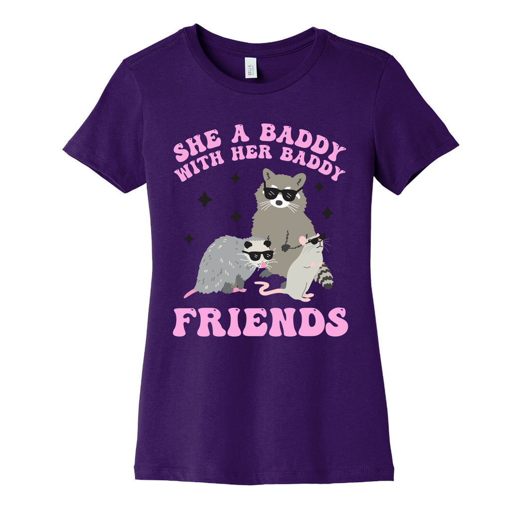 She A Baddy With Her Baddy Friends Friends Women's Cotton Tee