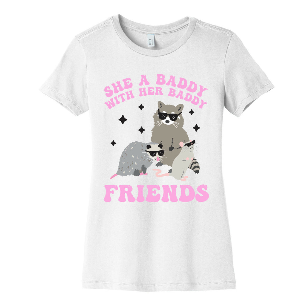 She A Baddy With Her Baddy Friends Friends Women's Cotton Tee