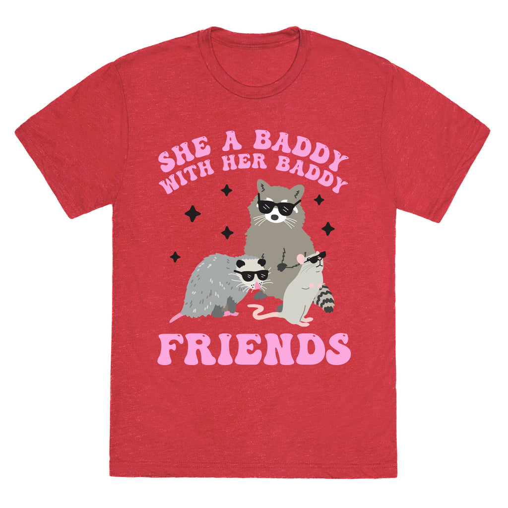 She A Baddy With Her Baddy Friends Friends Unisex Triblend Tee