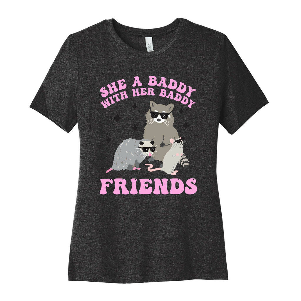 She A Baddy With Her Baddy Friends Friends Women's Cotton Tee