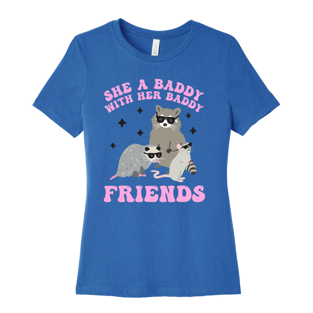 She A Baddy With Her Baddy Friends Friends Women's Cotton Tee