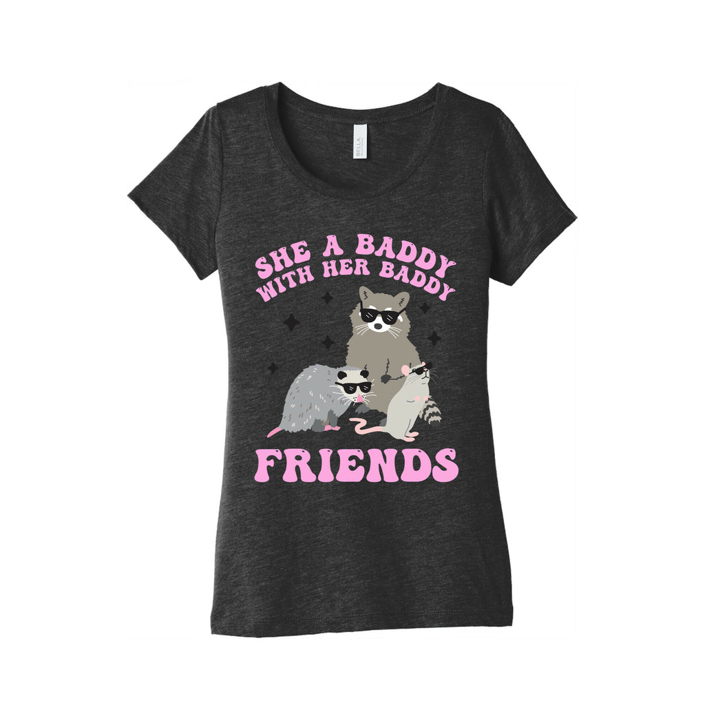 She A Baddy With Her Baddy Friends Friends Women's Triblend Tee