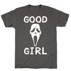 Good Girl Ghost Face Unisex Triblend Tee