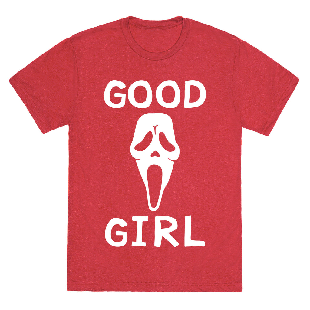 Good Girl Ghost Face Unisex Triblend Tee