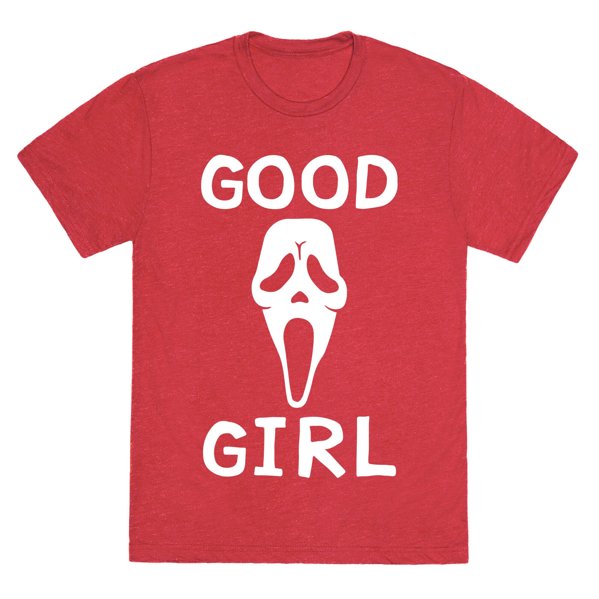 Good Girl Ghost Face Unisex Triblend Tee