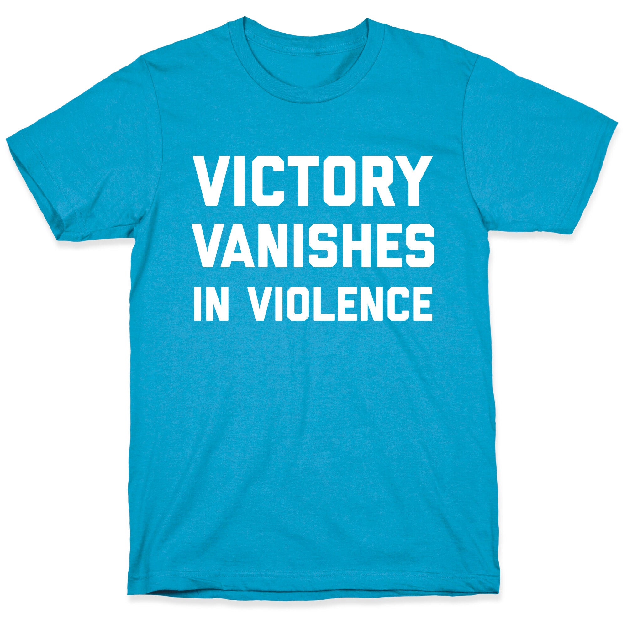 Victory Vanishes In Violence Unisex Triblend Tee