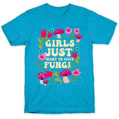 Girls Just Want To Have Fungi Unisex Triblend Tee