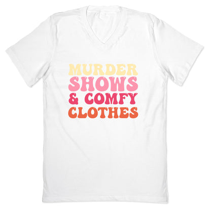 Murder Shows & Comfy Clothes V-Neck