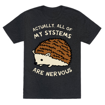 Actually, All Of My Systems Are Nervous Unisex Triblend Tee