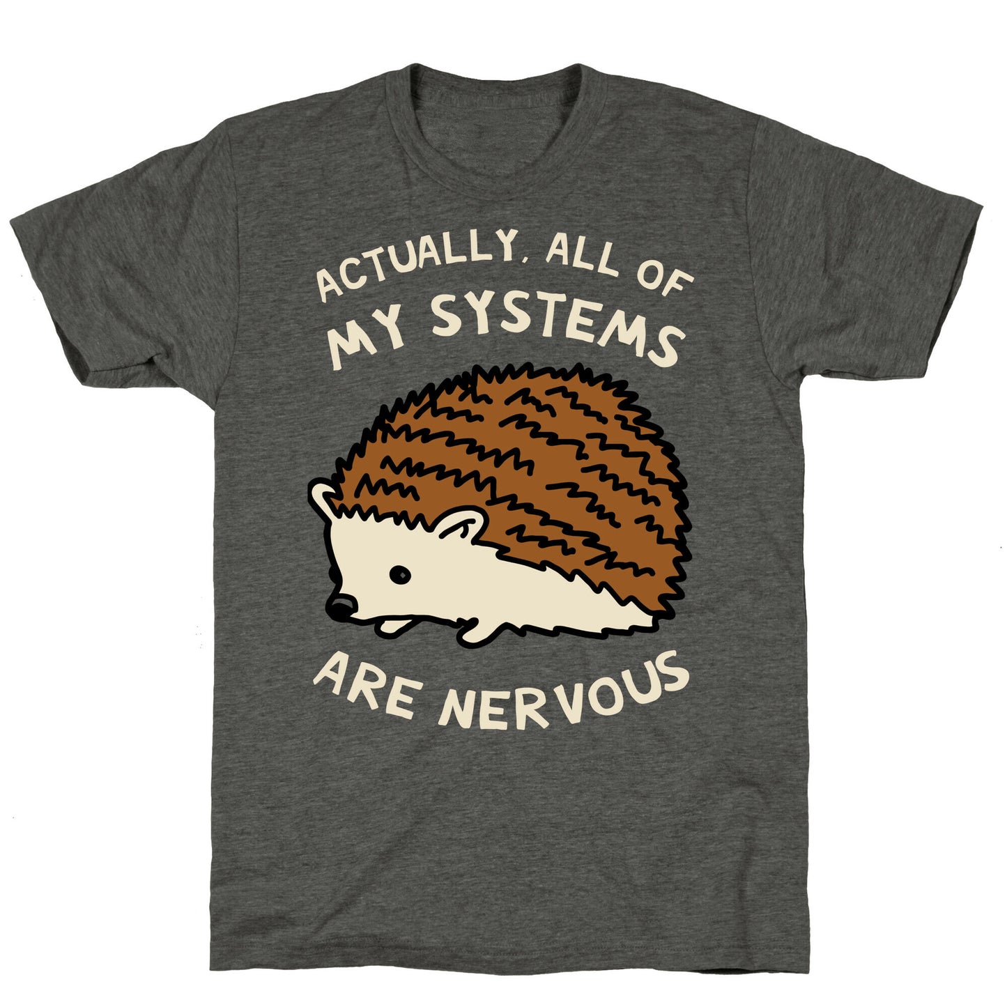 Actually, All Of My Systems Are Nervous Unisex Triblend Tee