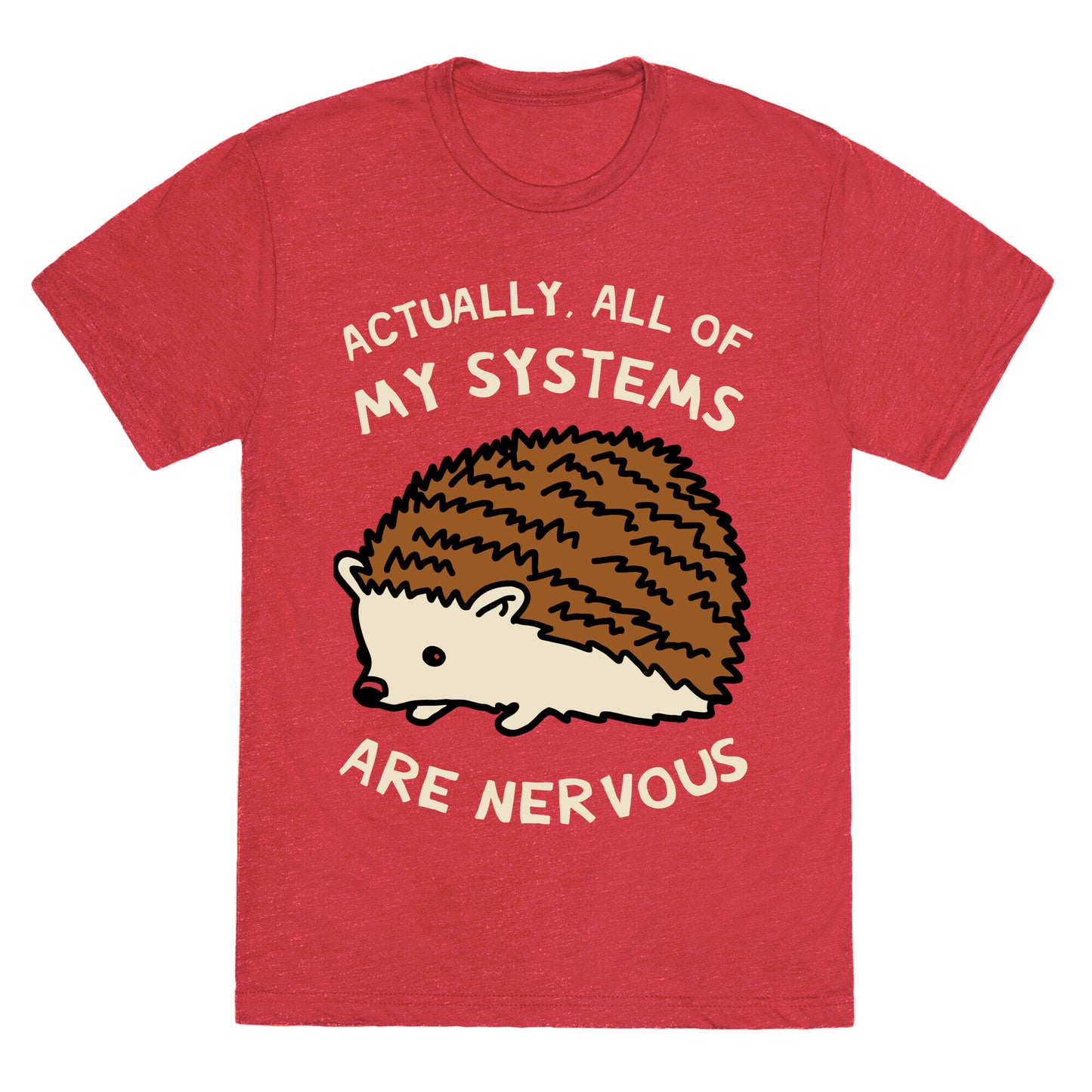 Actually, All Of My Systems Are Nervous Unisex Triblend Tee