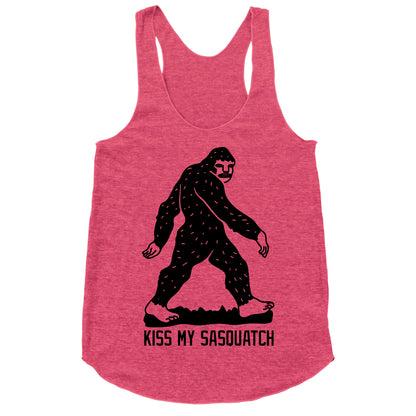 Kiss My Sasquatch  Racerback Tank