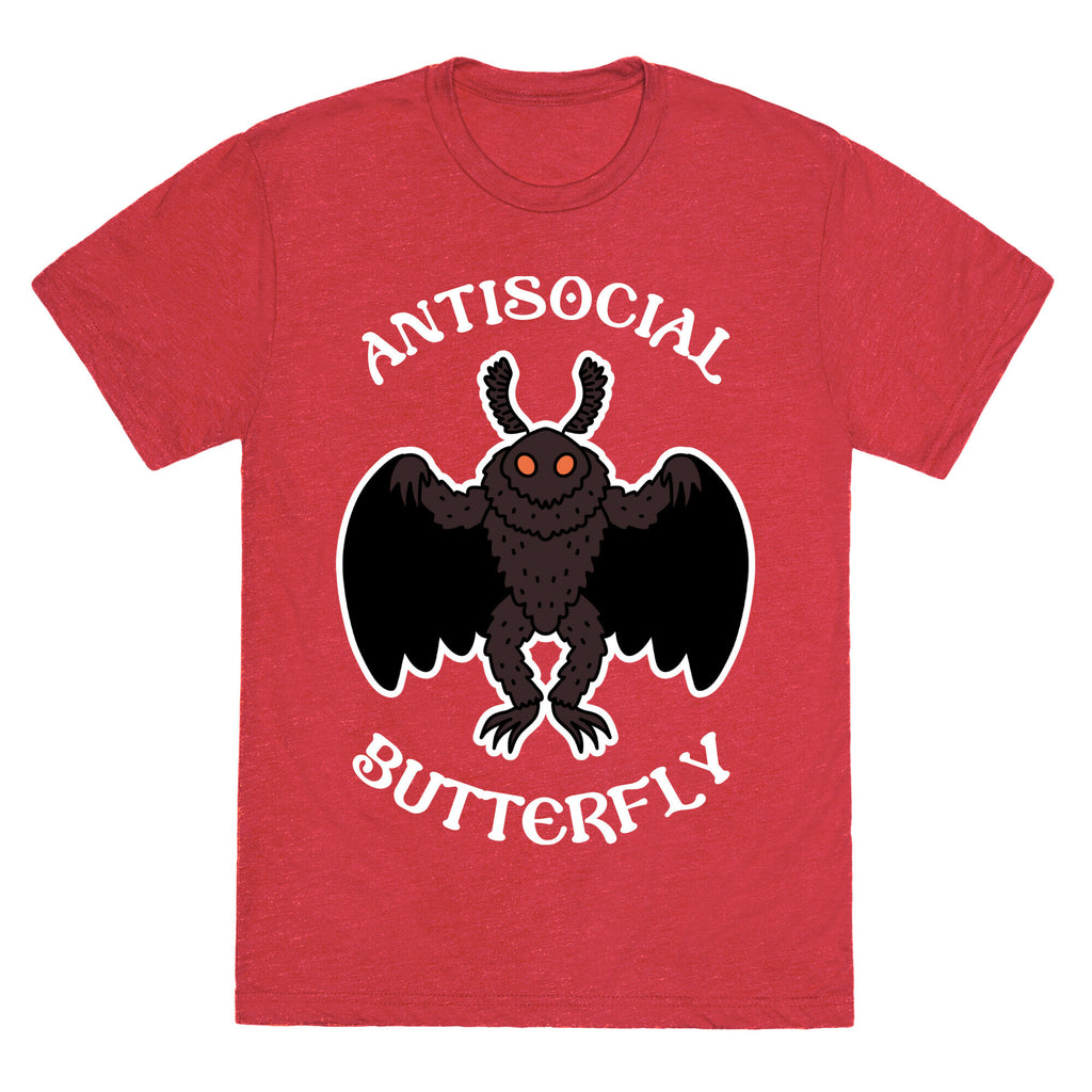 Antisocial Butterfly Mothman Unisex Triblend Tee