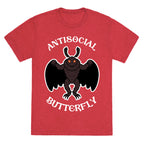 Antisocial Butterfly Mothman Unisex Triblend Tee
