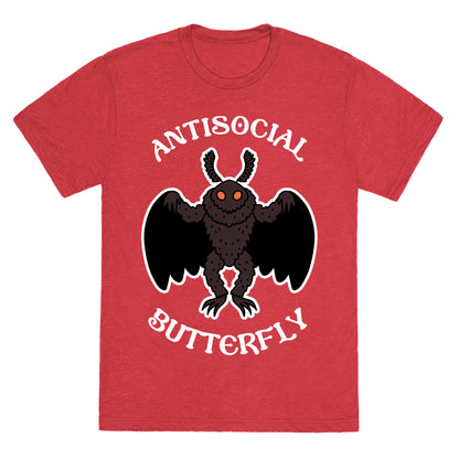 Antisocial Butterfly Mothman Unisex Triblend Tee