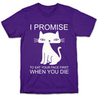 I Promise To Eat Your Face First Kitty T-Shirt