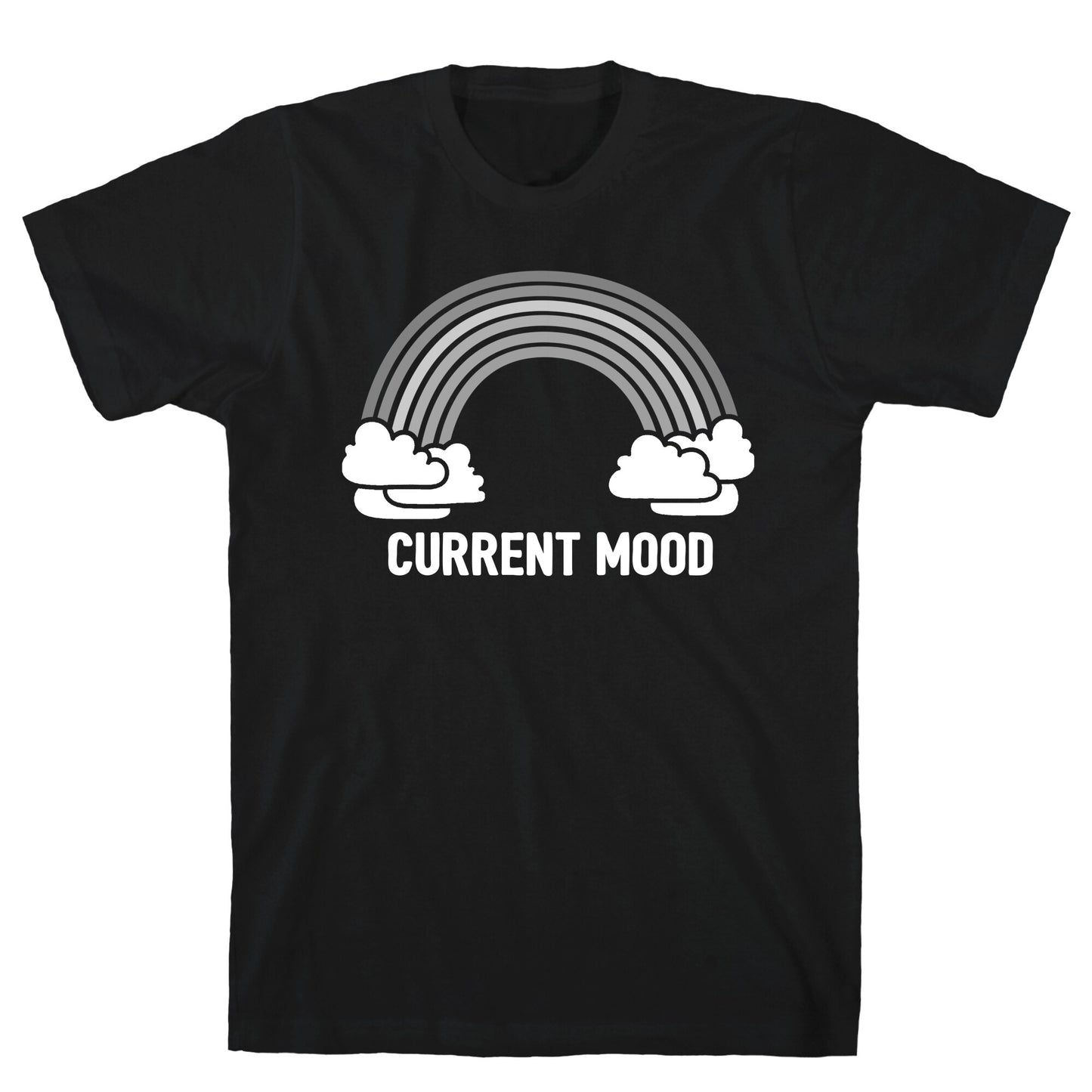 Current Mood Gray Rainbow T-Shirt