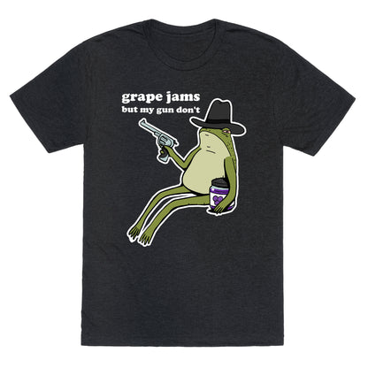 Grape Jams But My Gun Don't  Unisex Triblend Tee