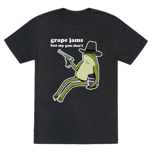 Grape Jams But My Gun Don't  Unisex Triblend Tee