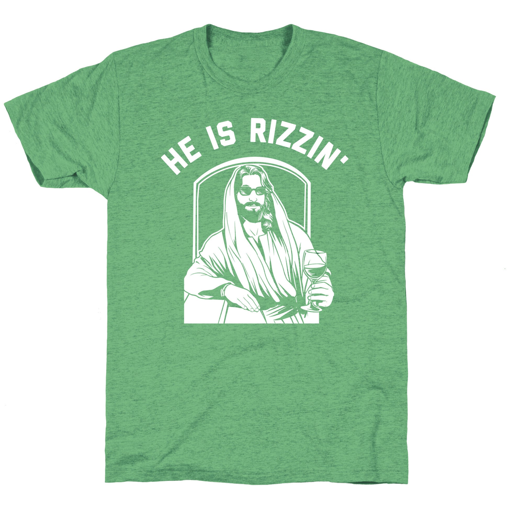 He Is Rizzin' Triblend Tee