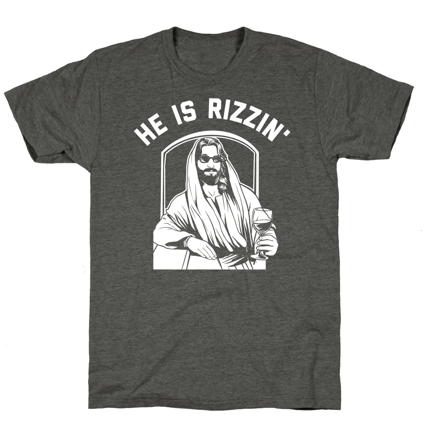 He Is Rizzin' Triblend Tee