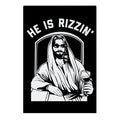 He Is Rizzin'  Garden Flag