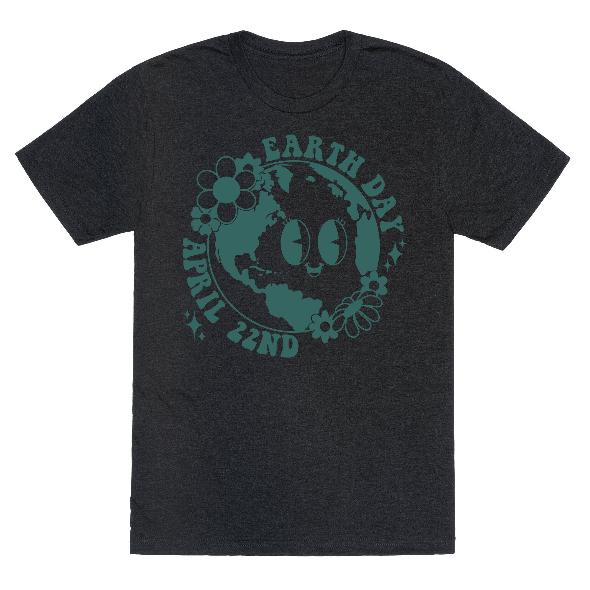 Earth Day Retro Cartoon Triblend Tee