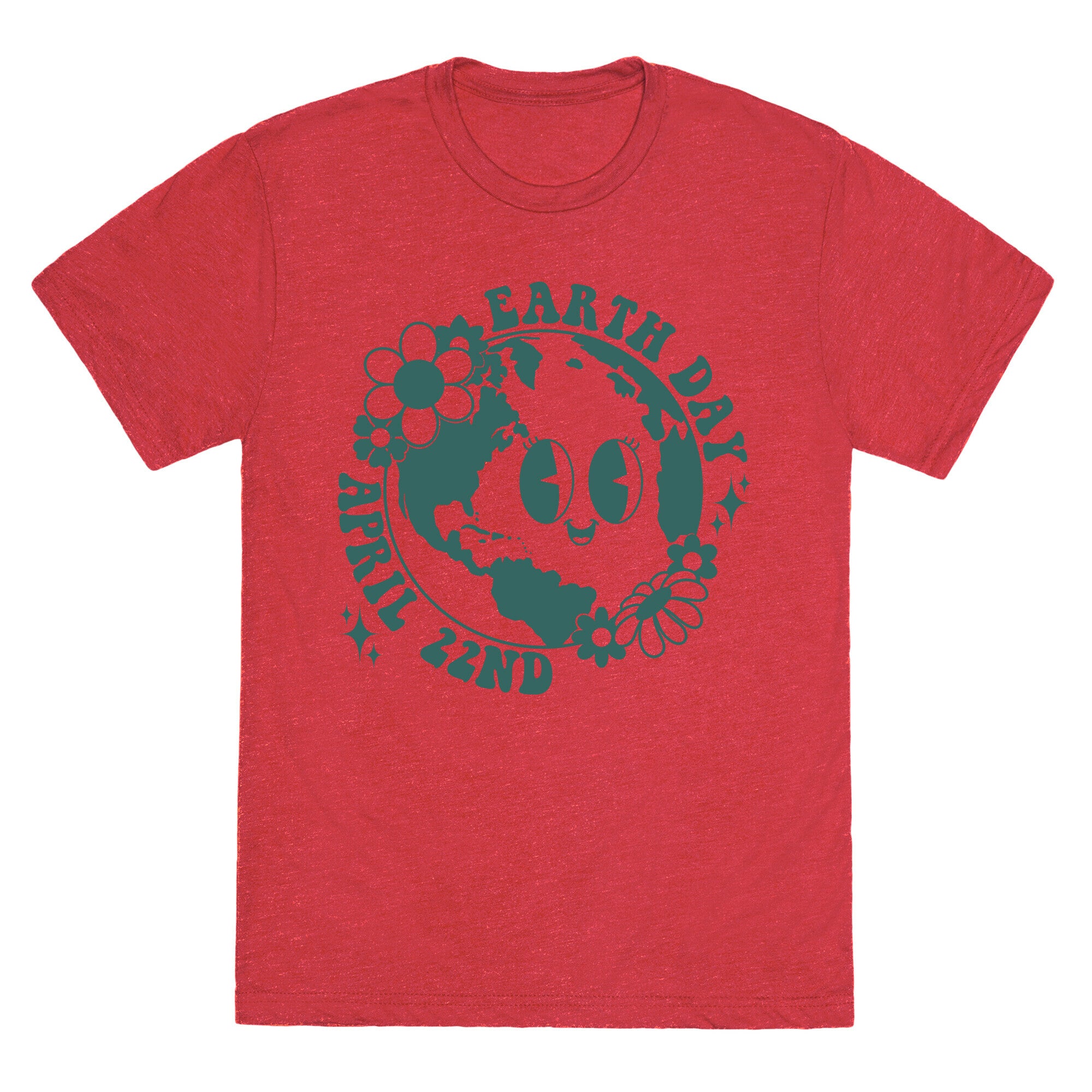 Earth Day Retro Cartoon Triblend Tee