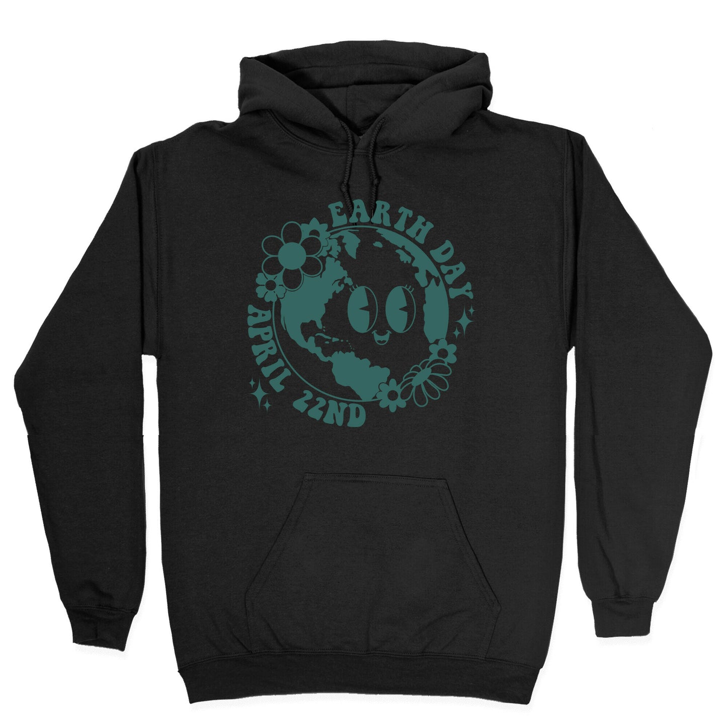 Earth Day Retro Cartoon Hoodie