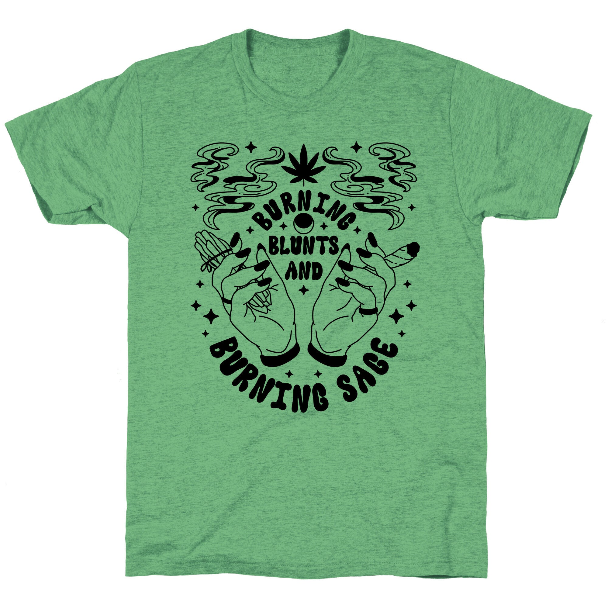 Burning Blunts and Burning Sage Triblend Tee