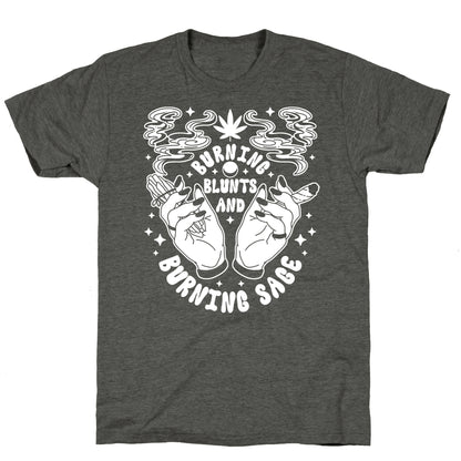 Burning Blunts and Burning Sage Triblend Tee