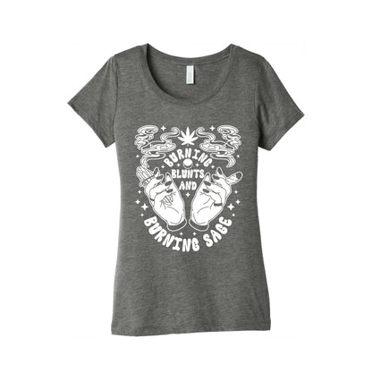 Burning Blunts and Burning Sage Women's Triblend Tee