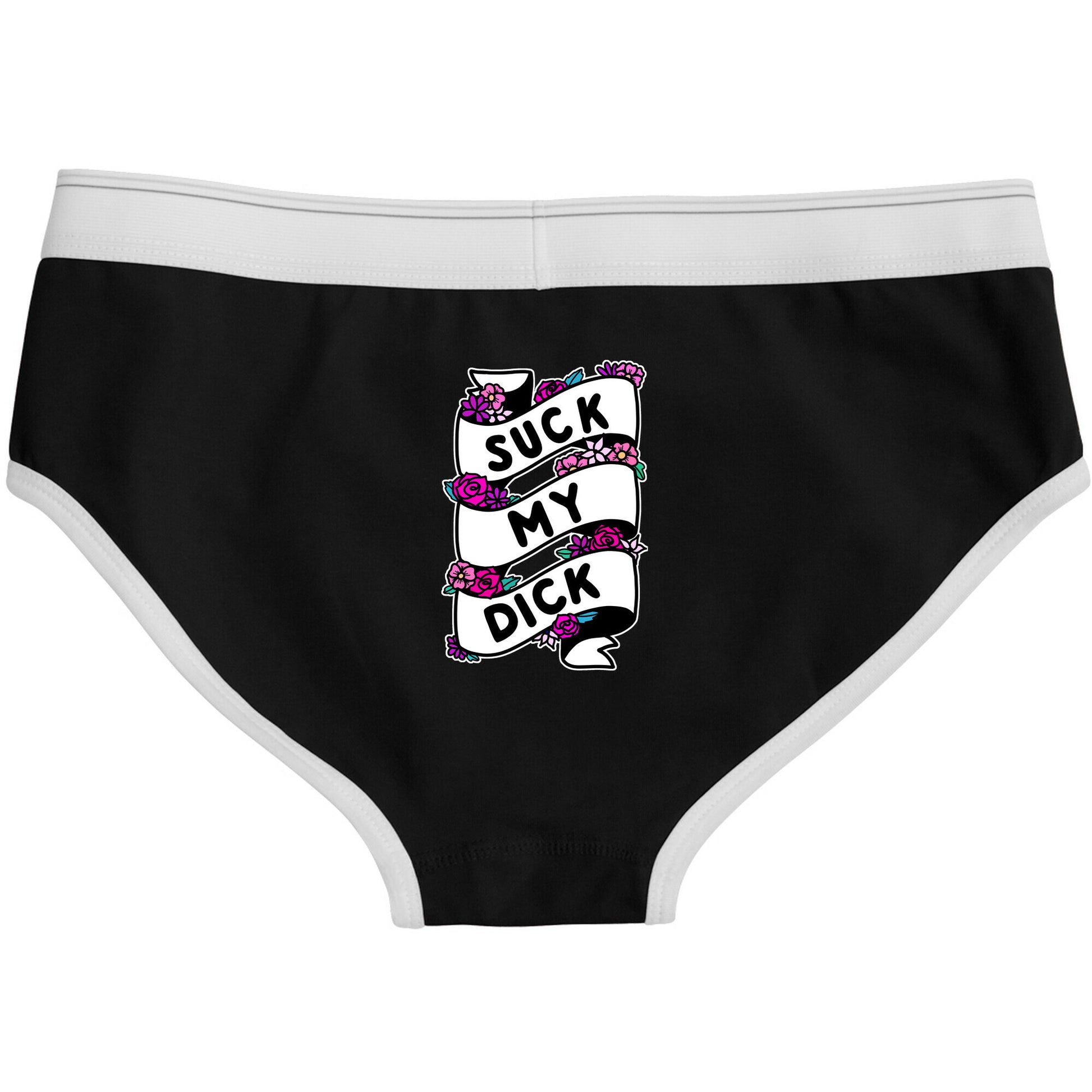 Suck My Dick Ribbon Boyfriend Briefs
