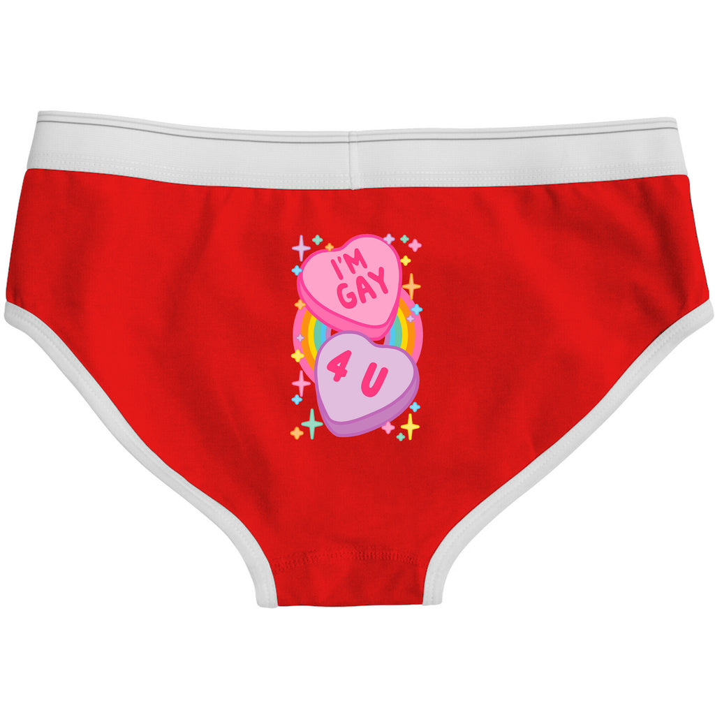 Im Gay For You Candy Hearts Boyfriend Briefs