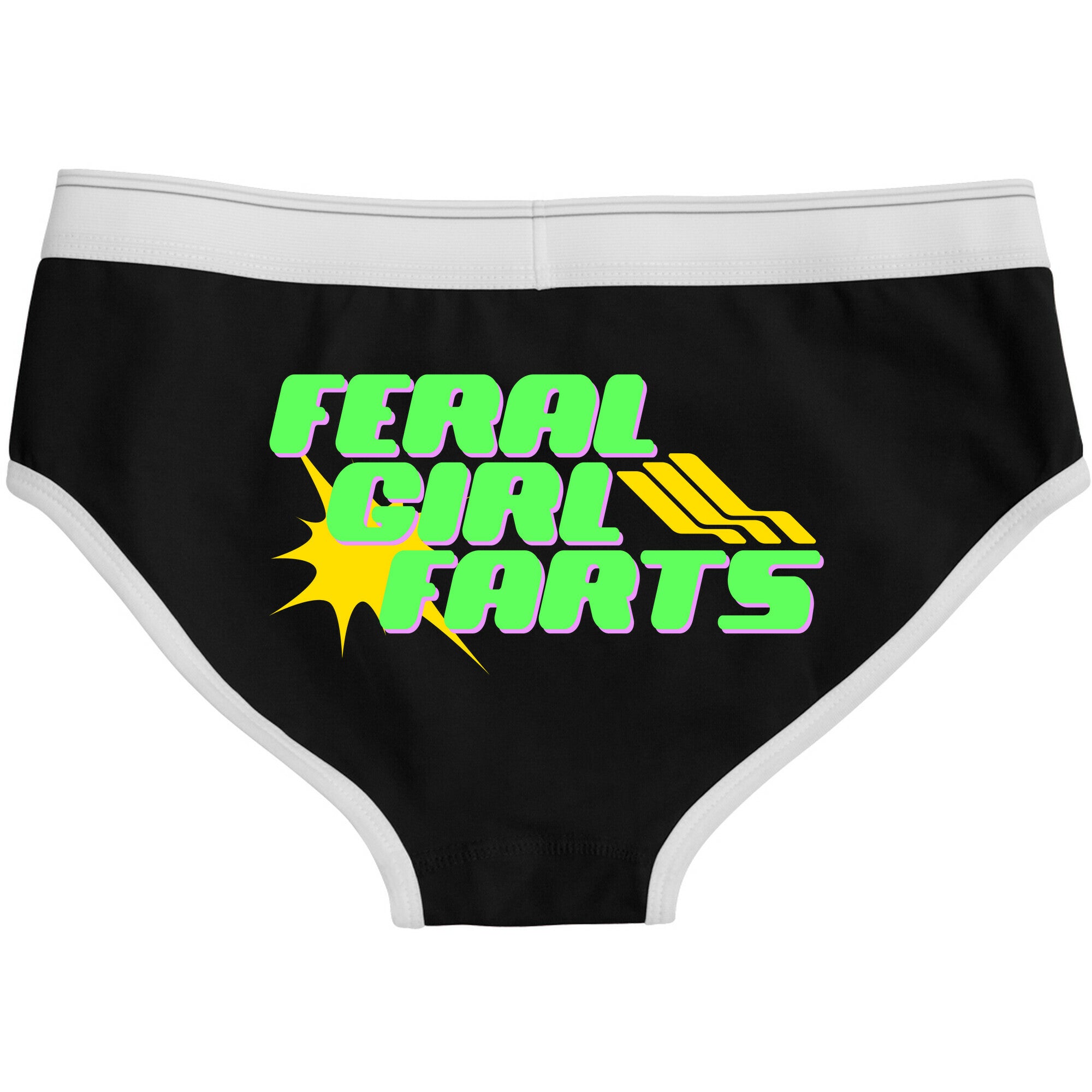 Feral Girl Farts Boyfriend Briefs