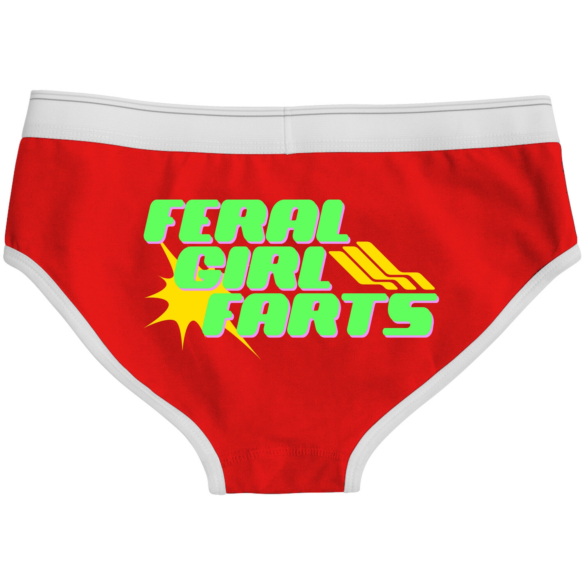 Feral Girl Farts Boyfriend Briefs